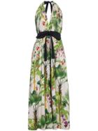Johanna Ortiz Great Oasis Cotton Halter Neck Dress - Nude & Neutrals