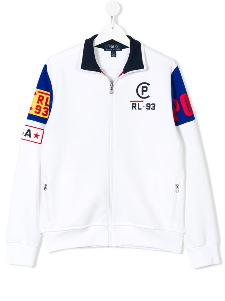 Ralph Lauren Kids Teen Logo Patch Sweatshirt - White