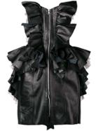Natasha Zinko Ruffled Corset Dress - Black