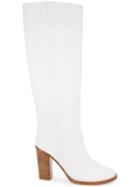 Ports 1961 Block Heel Knee High Boots - White