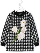 Dolce & Gabbana Kids Tulip Patch Dress, Girl's, Size: 8 Yrs, Black