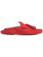 Tod's Folding Back Loafers - Red