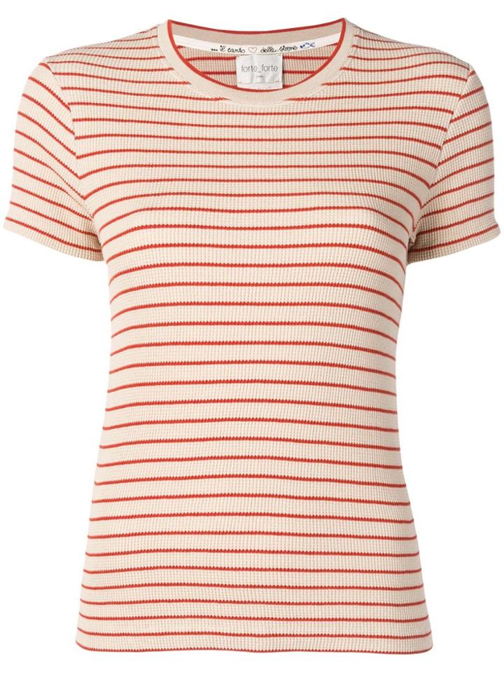 Forte Forte Striped Knitted Top - Brown