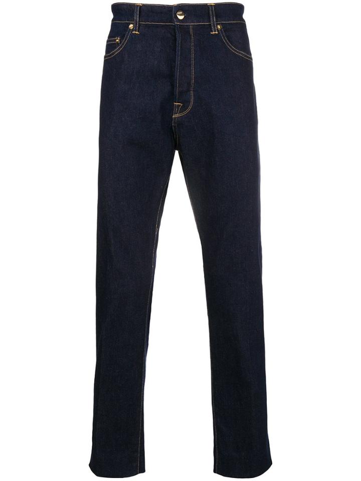 Golden Goose Deluxe Brand Lit Straight Crop Jeans - Blue