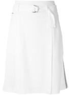 Tufi Duek Embellished Belted Skirt - White