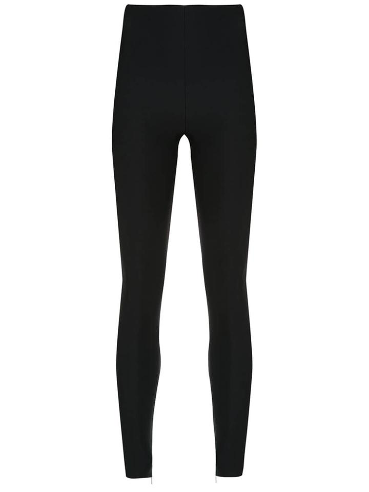 Versace Rear Zip Skinny Trousers - Black