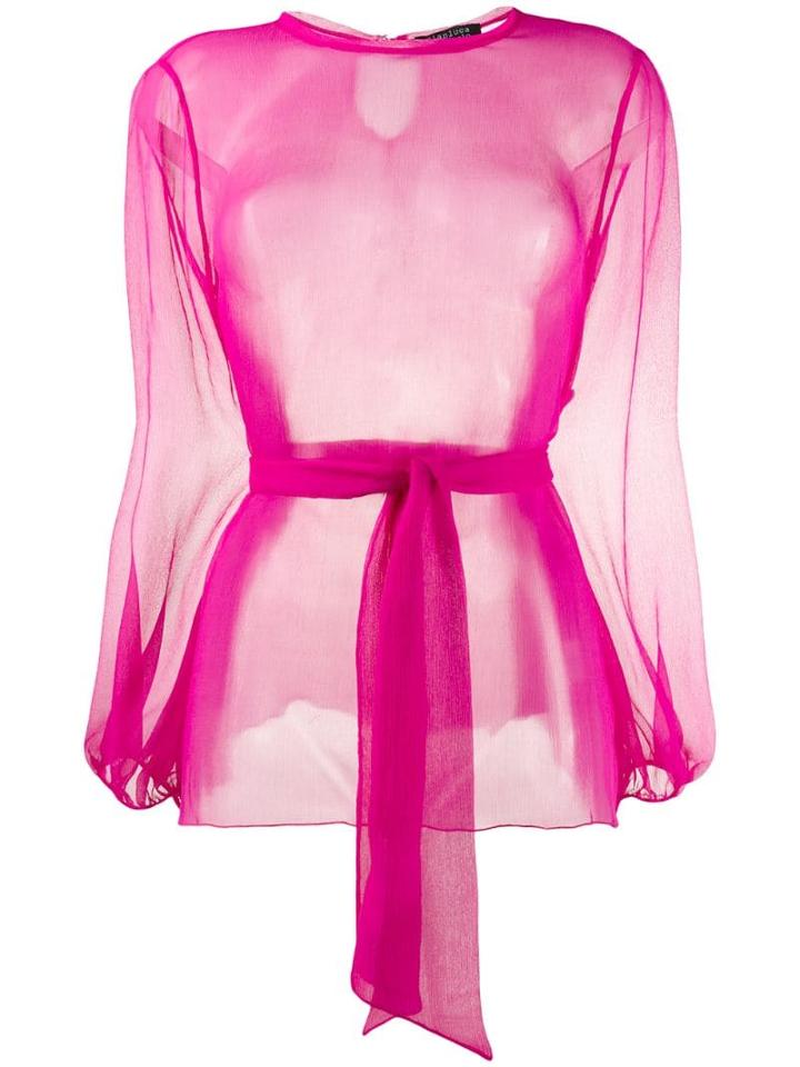 Gianluca Capannolo Tulle Blouse - Pink