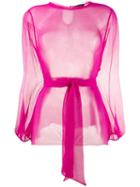 Gianluca Capannolo Tulle Blouse - Pink