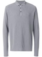 All Saints Clash Polo Top - Grey