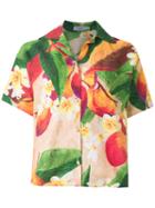 Isolda - Short Sleeves Mango (orange) Blouse - Women - Linen/flax - 42, Linen/flax