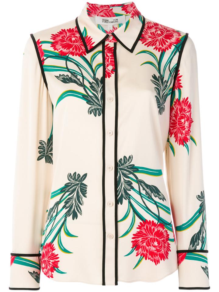 Dvf Diane Von Furstenberg Oriental Print Shirt - Nude & Neutrals