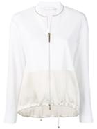 Fabiana Filippi Contrast Panel Bomber Jacket - Neutrals