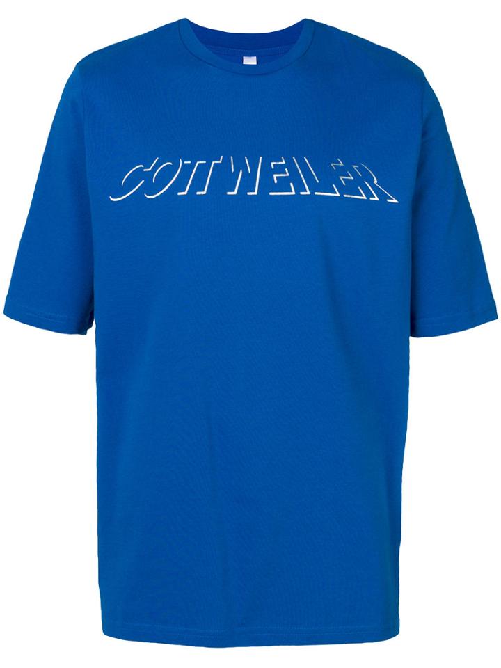 Cottweiler Holographic Logo T-shirt - Blue