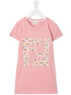 Fendi Kids Teen T-shirt With Logo Print - Pink