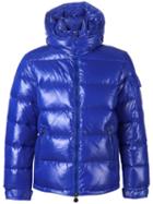 Moncler 'maya' Padded Jacket, Men's, Size: 6, Blue, Feather Down/polyamide