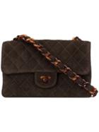 Chanel Pre-owned Quilted Cc Logo Shoulder Bag - Brown
