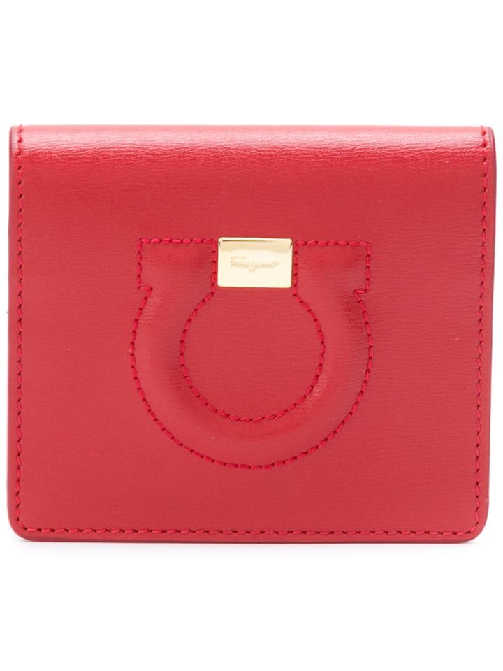 Salvatore Ferragamo Logo Card Holder - Red
