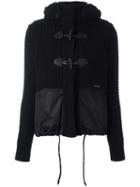 Bark Fur Hood Jacket, Women's, Size: Small, Black, Wool/polyamide