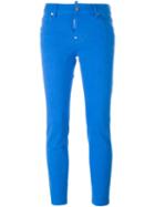 Dsquared2 'cool Girl' Jeans, Size: 42, Blue, Cotton/spandex/elastane/calf Leather