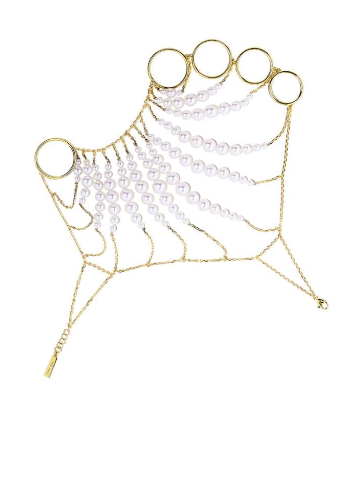Tasaki 18kt Yellow Gold Asteroid Hand Bracelet