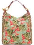 Jamin Puech Beaded Embroidered Shoulder Bag - Green