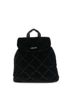 Liu Jo Quilted Velvet Backpack - Black