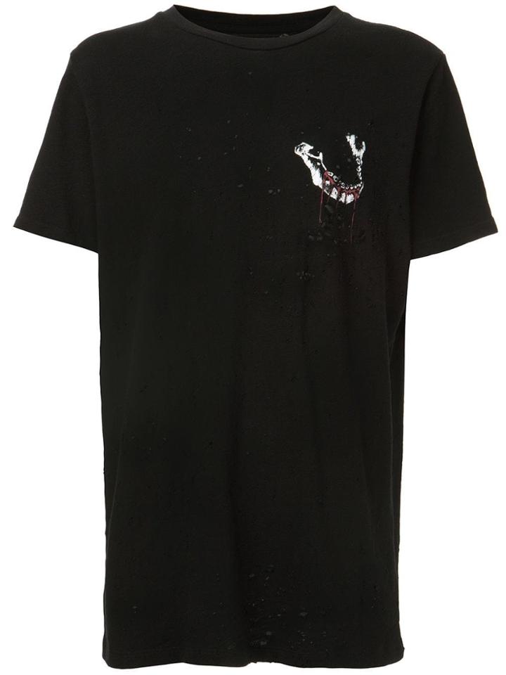 Amiri 'blood Mandible Shotgun' T-shirt - Black