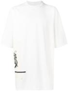 Rick Owens Drkshdw Patch Detail Oversized T-shirt - White