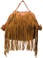 Il Bisonte Fringed Tote - Brown