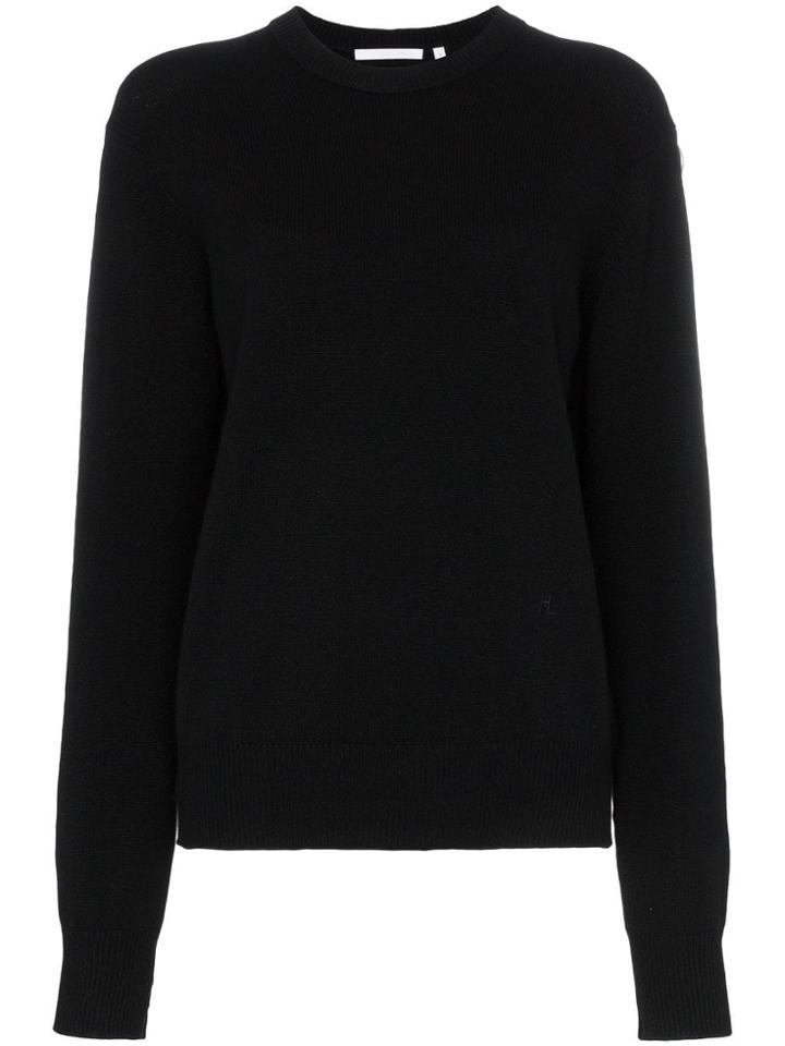 Helmut Lang Ring Detail Cashmere Jumper - Black