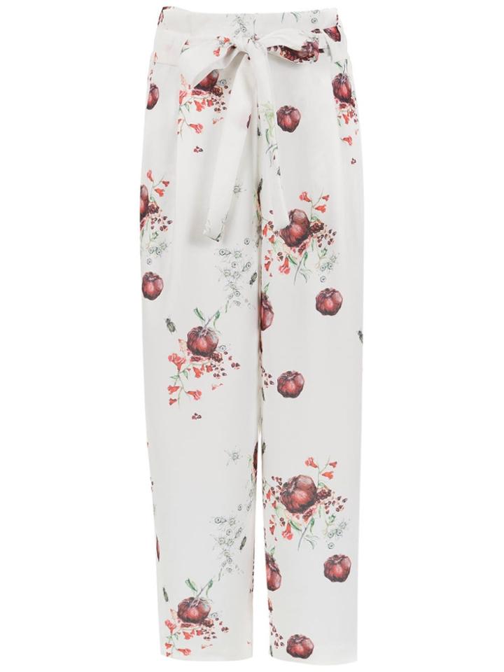 Olympiah Printed Culottes - White