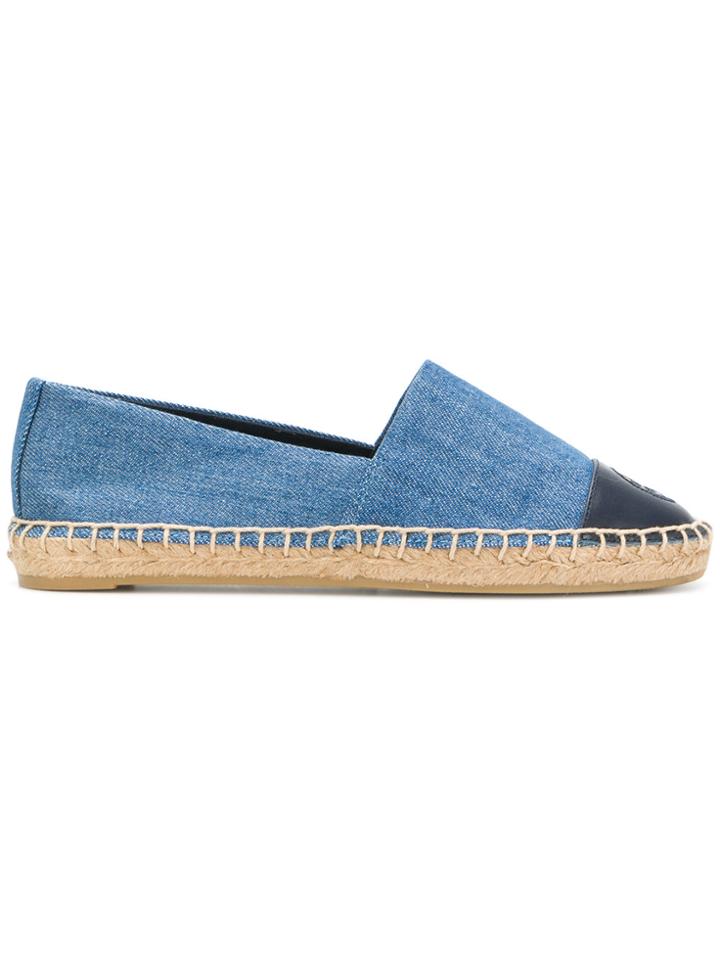 Tory Burch Denim Espadrilles - Blue