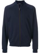 Ermenegildo Zegna Zipped Fitted Sweatshirt - Blue