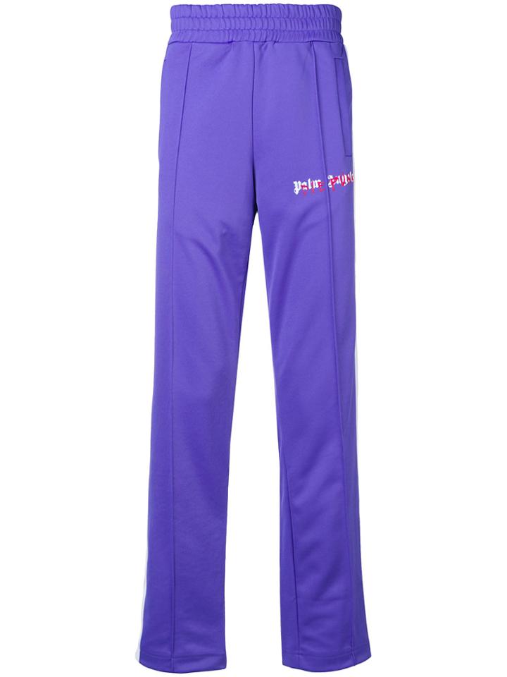 Palm Angels Striped Track Trousers - Pink & Purple