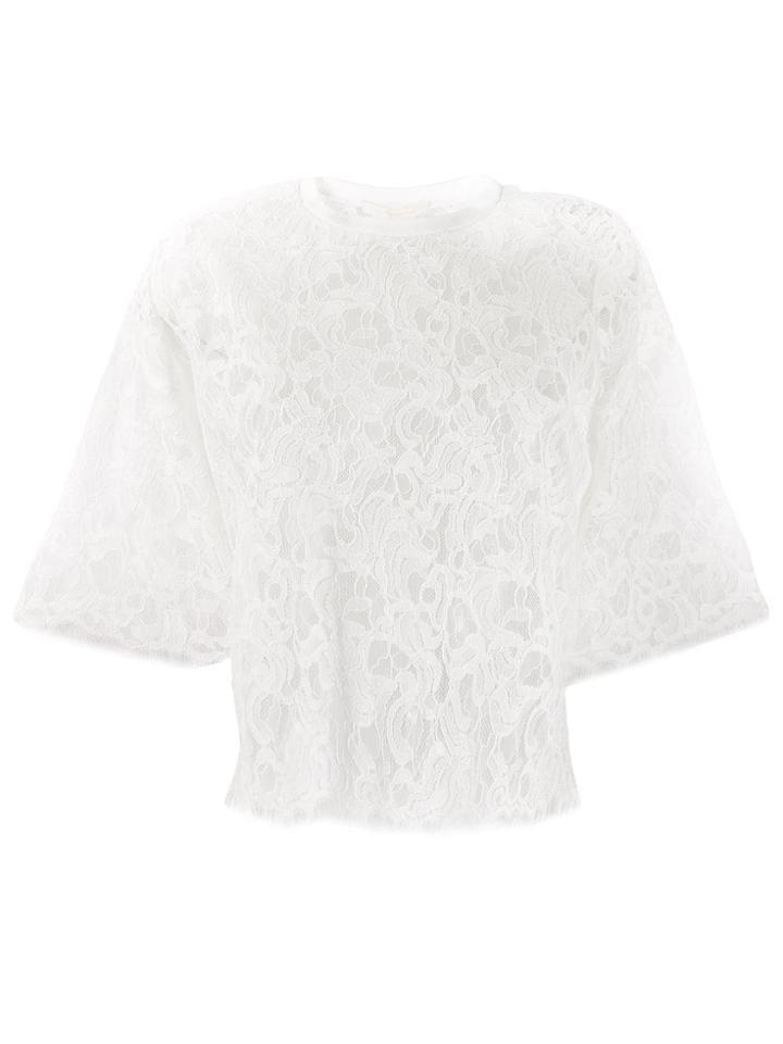 Jonathan Simkhai Corded Lace T-shirt - White