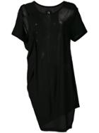 Yohji Yamamoto Twisted Drape T-shirt - Black