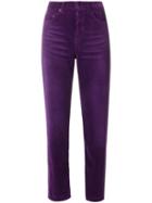 Saint Laurent Corduroy Trousers - Purple