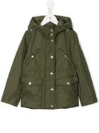 Moncler Kids Hooded Jacket, Boy's, Size: 8 Yrs, Green