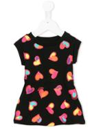 Moschino Kids Heart Print Dress, Infant Girl's, Size: 6-9 Mth, Black