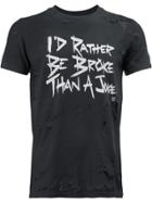 Loha Vete Brokejoke Print T-shirt - Black