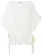 Red Valentino Open-knit Drawstring Top