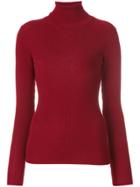 P.a.r.o.s.h. Ribbed Roll-neck Jumper - Red