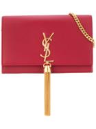 Saint Laurent Kate Tassel Shoulder Bag - Red