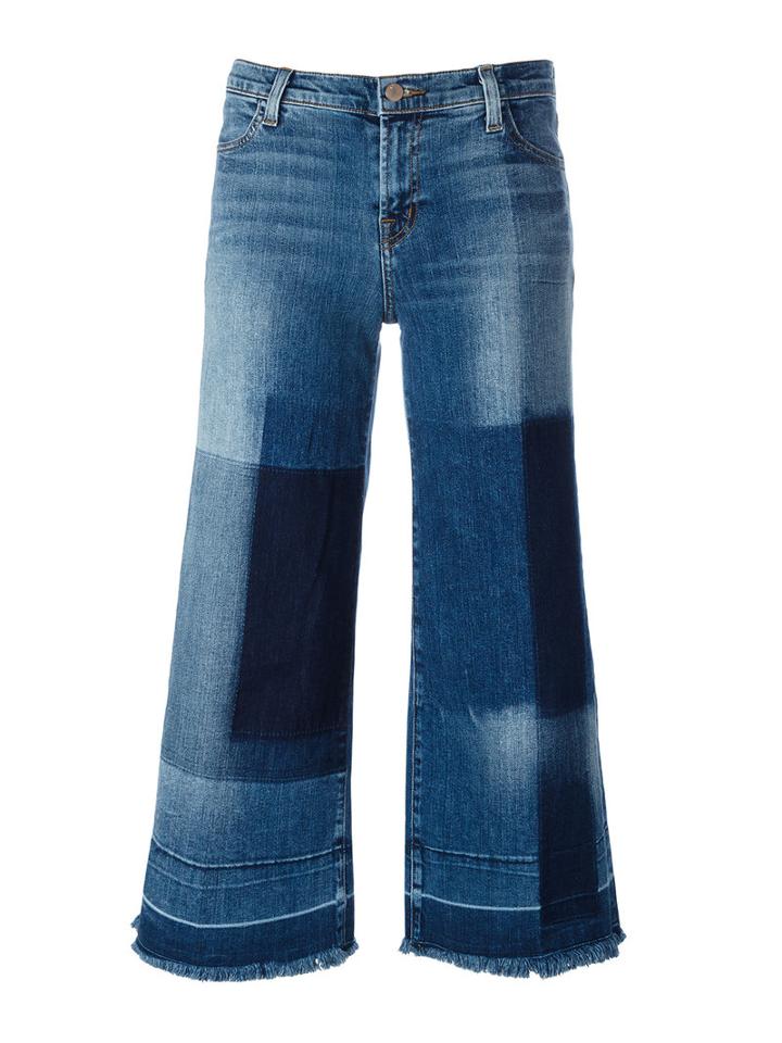 J Brand - Cropped Wide-leg Jeans - Women - Cotton/polyurethane - 27, Blue, Cotton/polyurethane