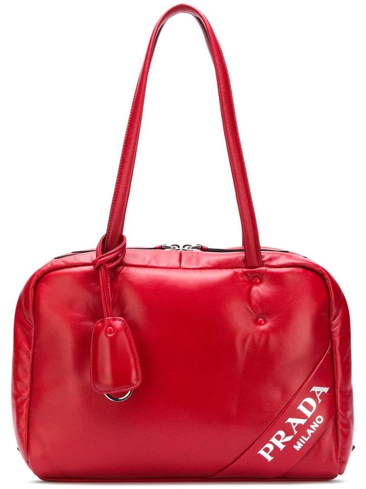 Prada Top Handles Bag - Red