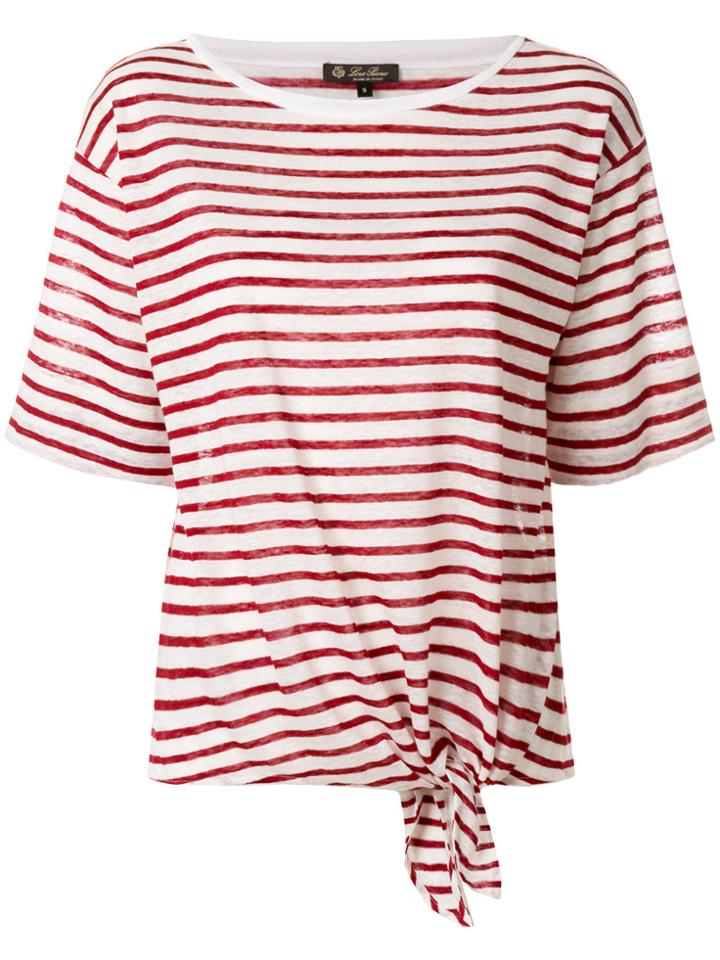 Loro Piana Striped T-shirt - Red