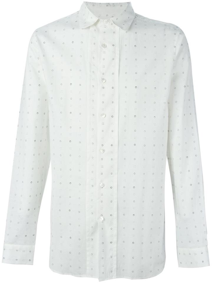 Ann Demeulemeester Blanche Micro Pattern Shirt