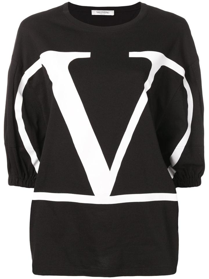 Valentino Maxi V Top - Black