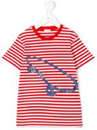 Il Gufo - Striped Skate T-shirt - Kids - Cotton/elastodiene - 2 Yrs, Red