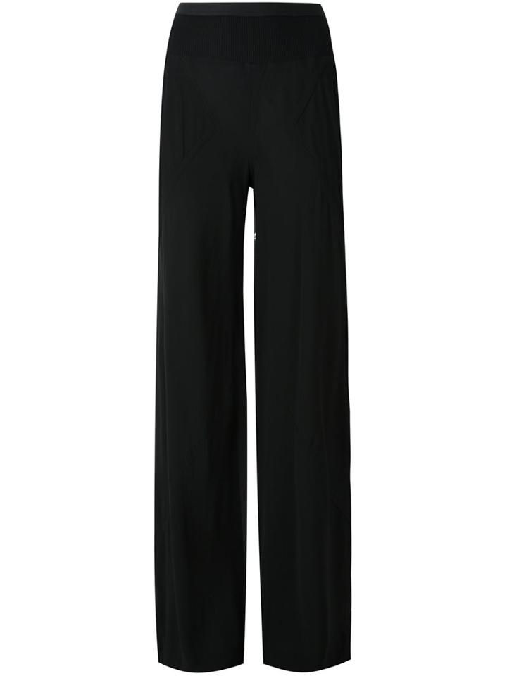 Rick Owens Palazzo Pants, Women's, Size: 42, Black, Silk/cotton/polyamide/viscose